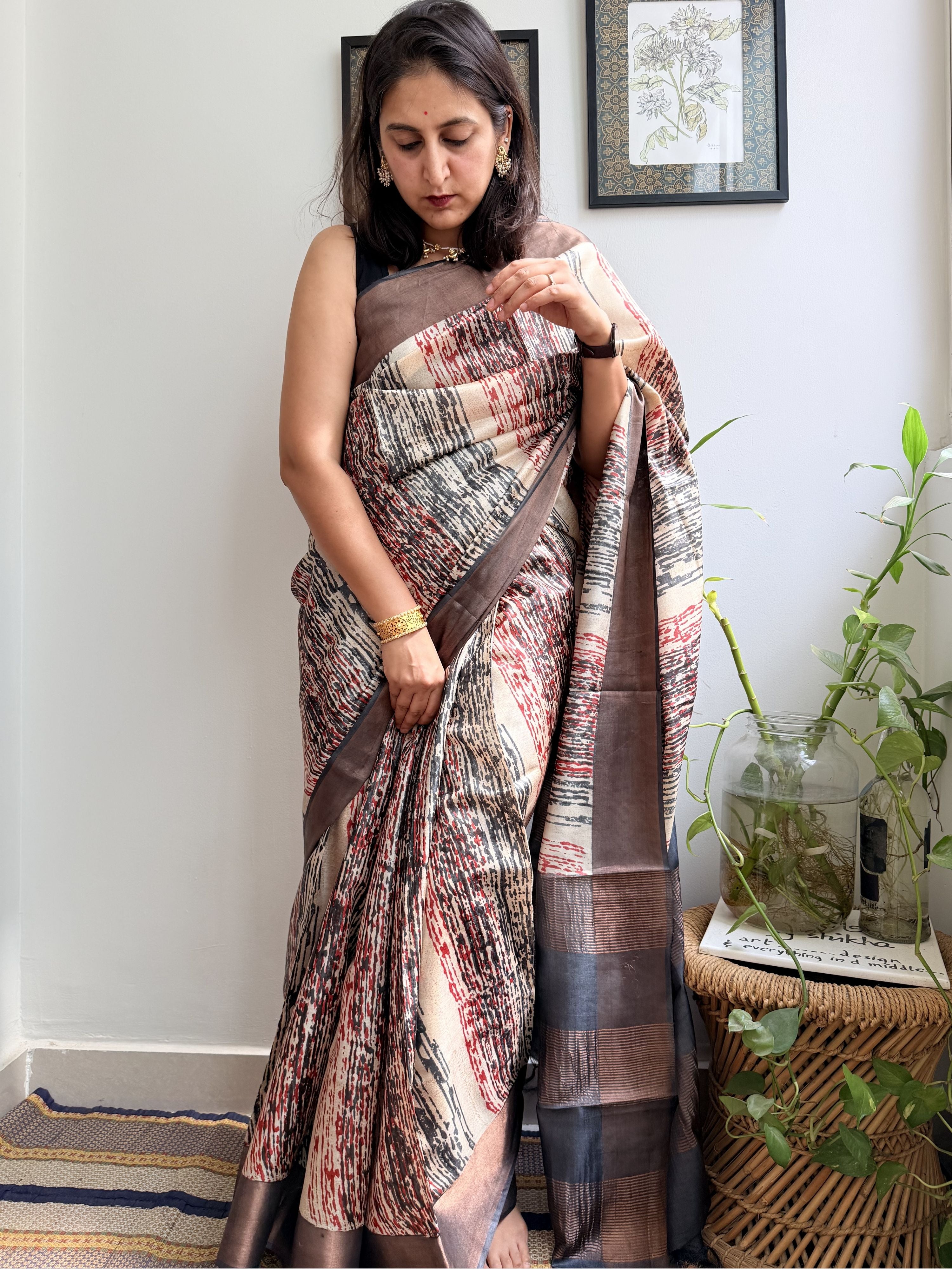Taroo Tussar Saree