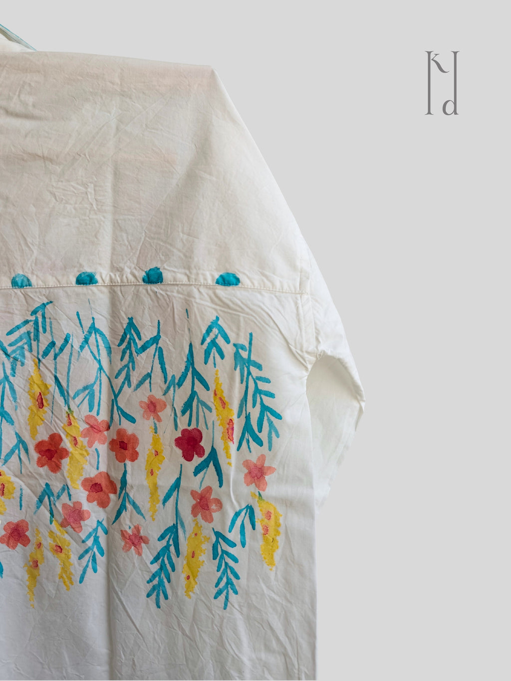 Wildflowers Painted Oversized Shirt