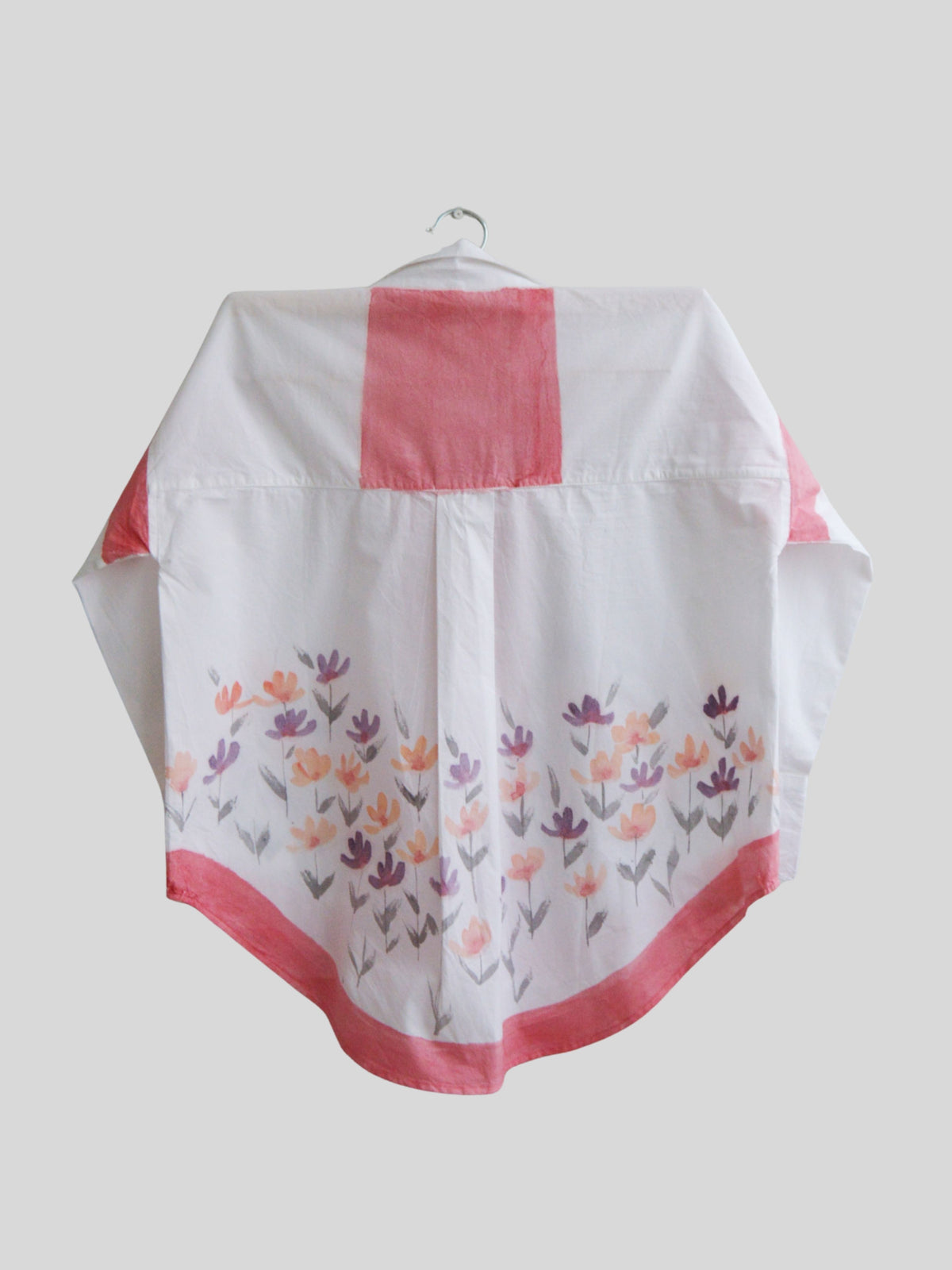 Phool Red Painted Oversized Shirt
