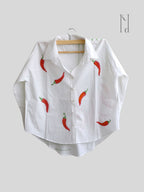 Mirchi Painted Oversized Shirt