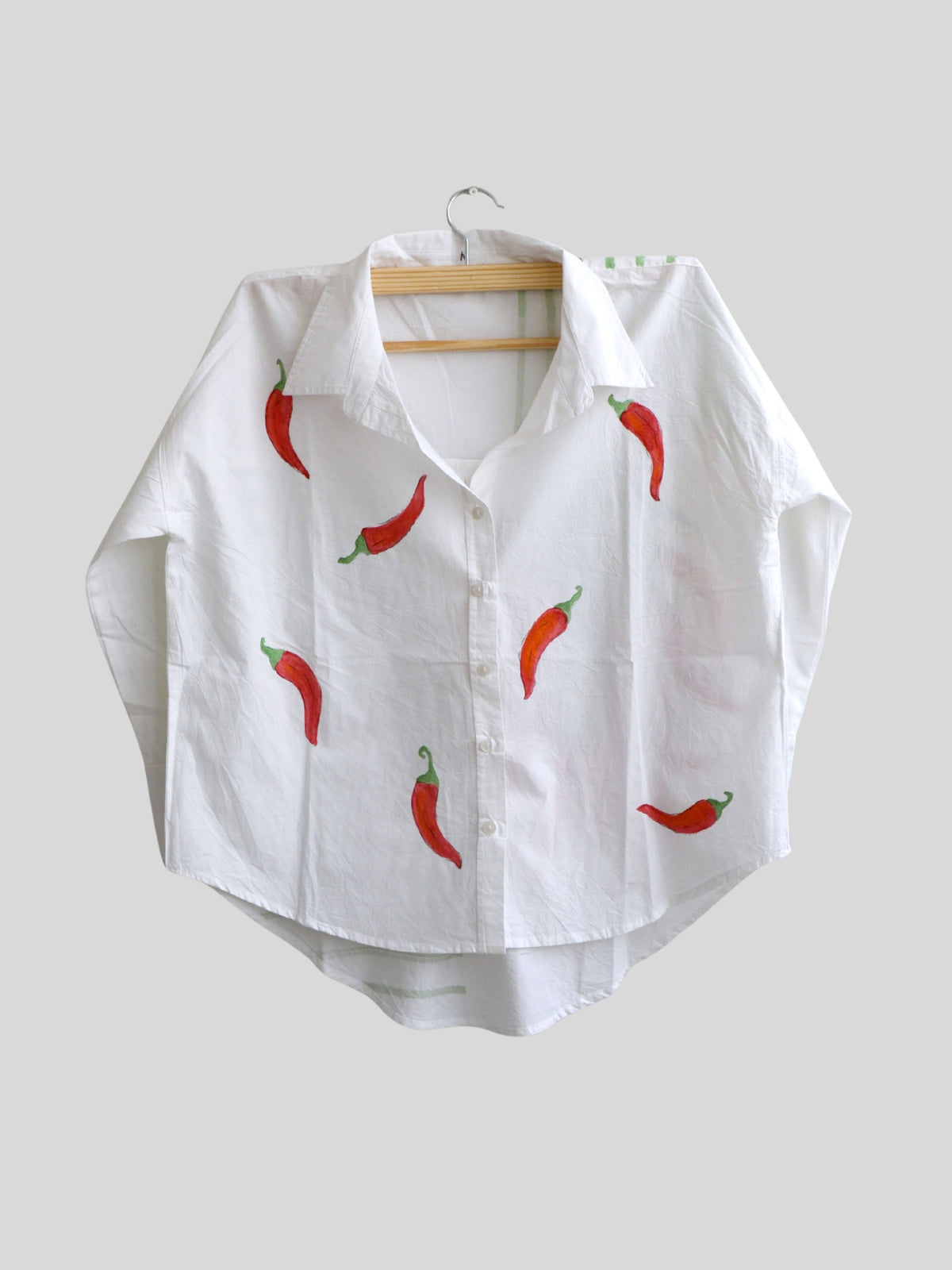 Mirchi Painted Oversized Shirt