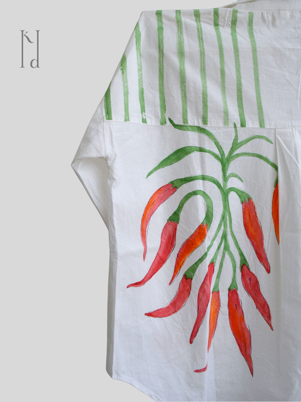 Mirchi Painted Oversized Shirt