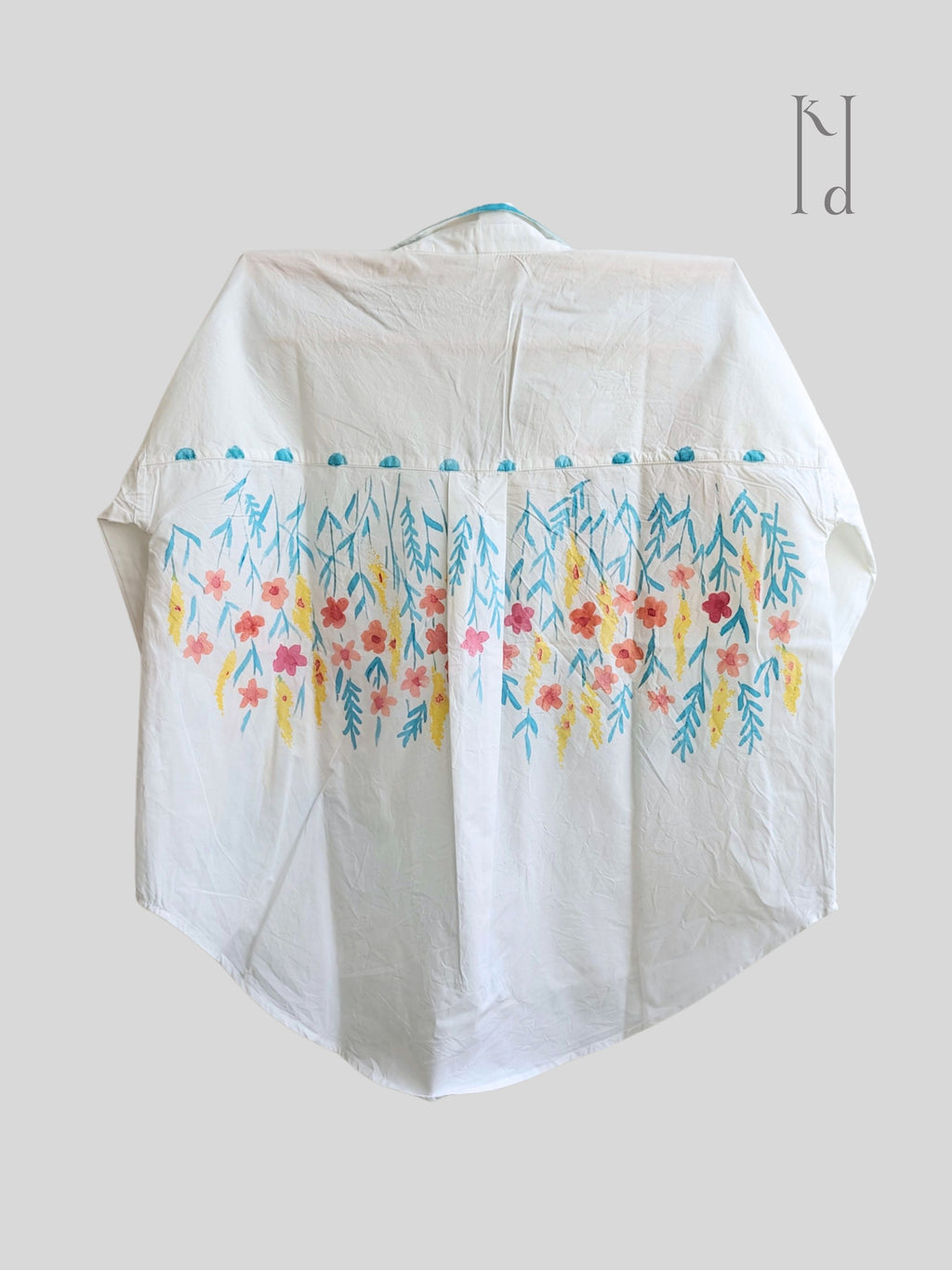 Wildflowers Painted Oversized Shirt