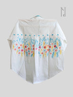 Wildflowers Painted Oversized Shirt