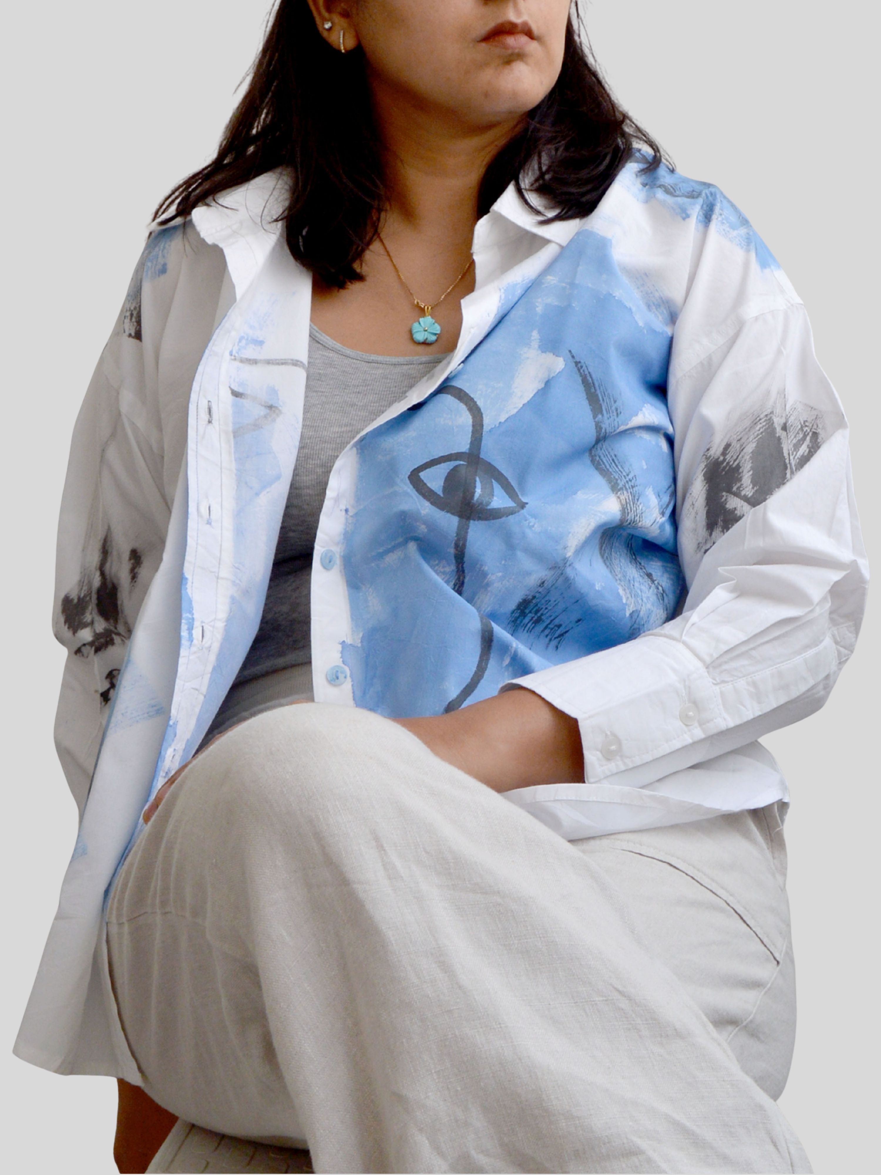 Freedom Painted Oversized Shirt