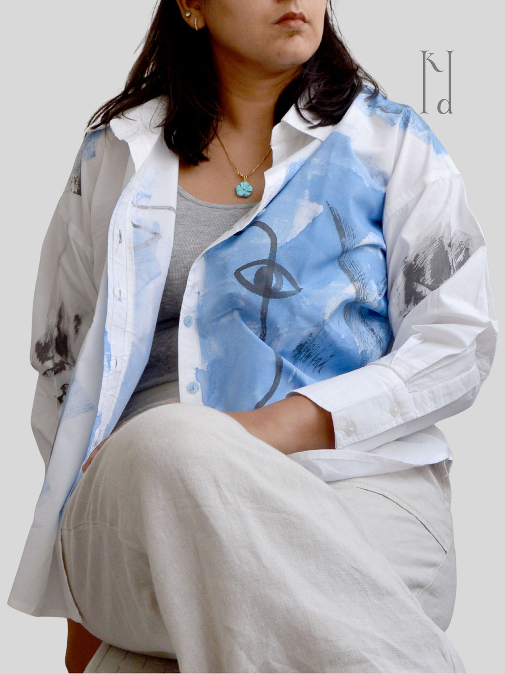 Freedom Painted Oversized Shirt