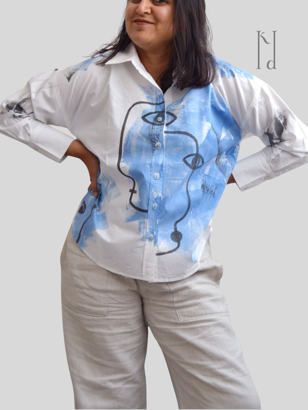 Freedom Painted Oversized Shirt