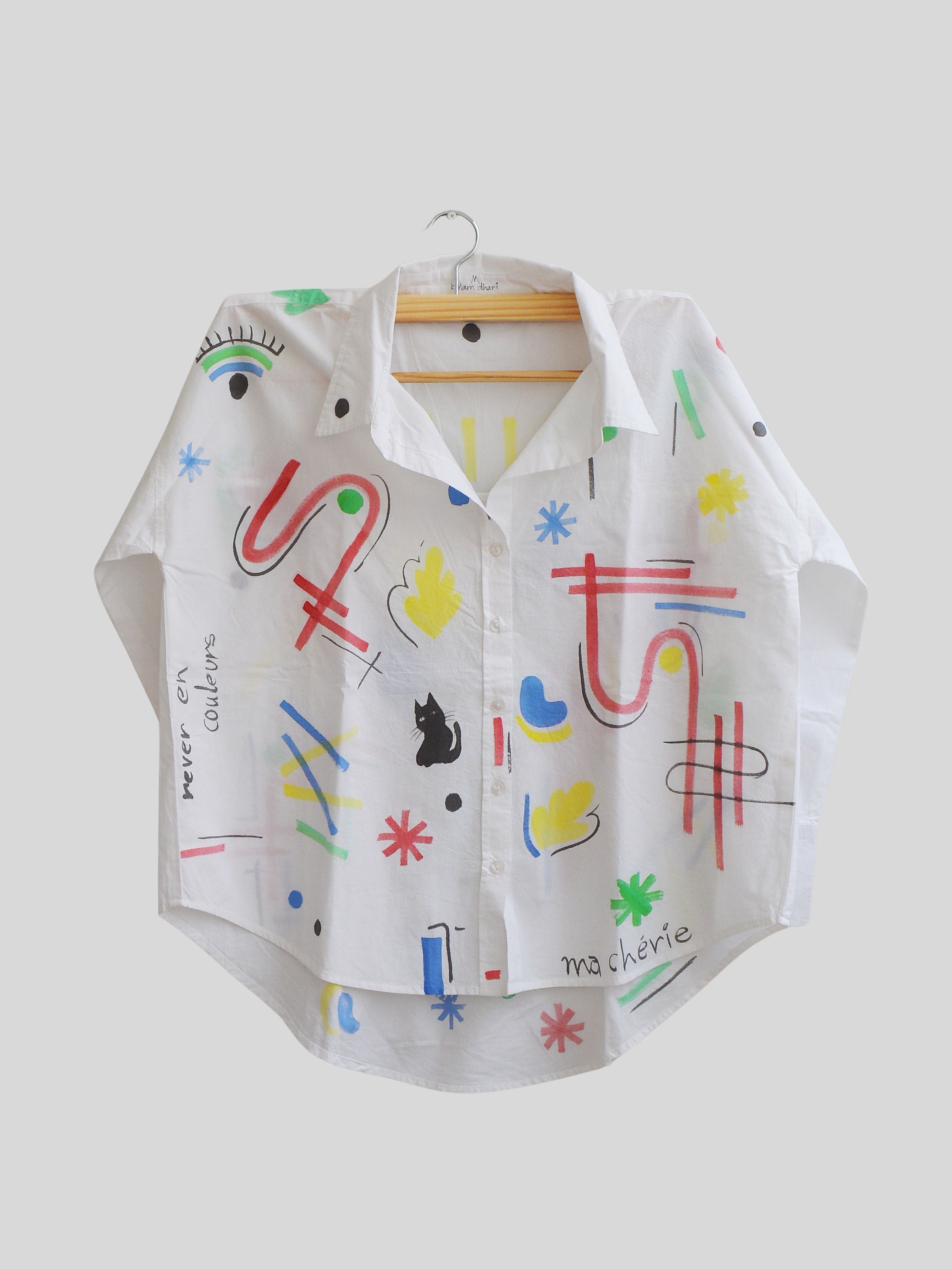 Ditzy Painted Oversized Shirt