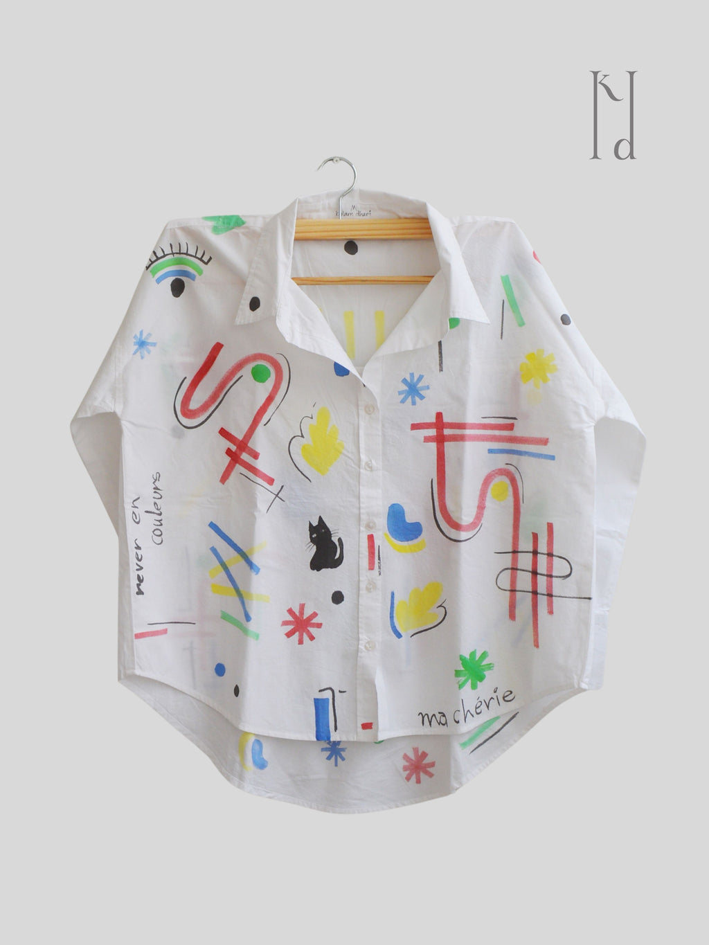 Ditzy Painted Oversized Shirt