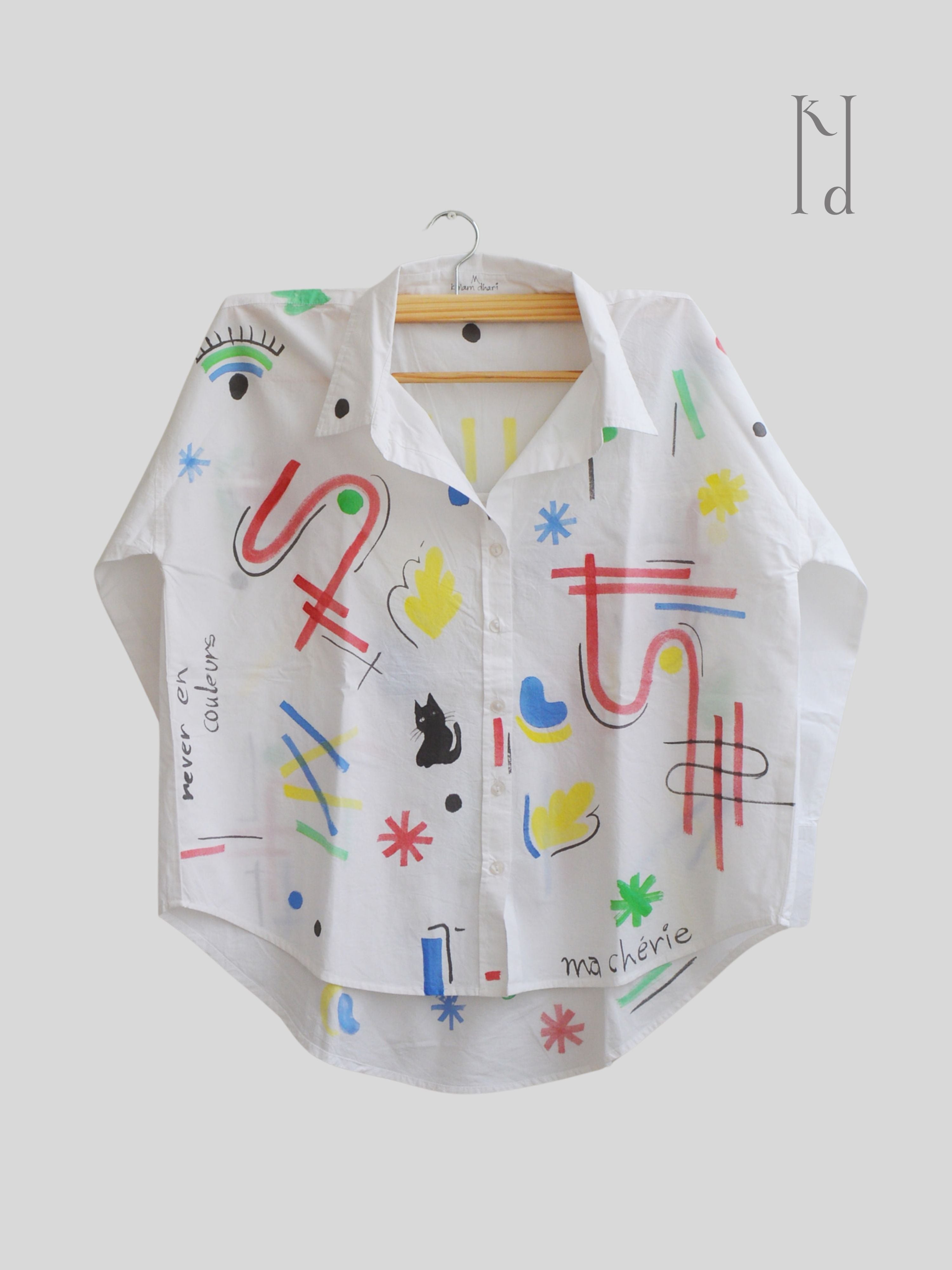 Ditzy Painted Oversized Shirt
