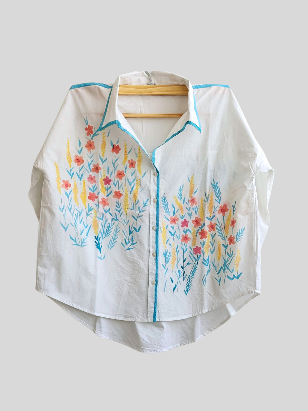 Wildflowers Painted Oversized Shirt