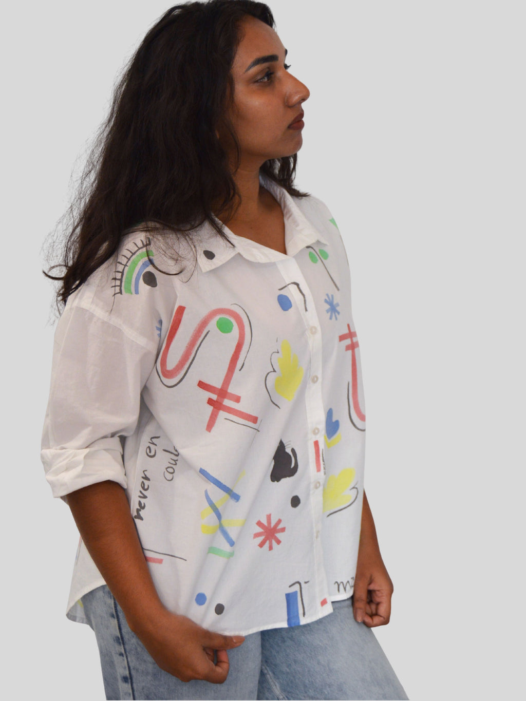 Ditzy Painted Oversized Shirt