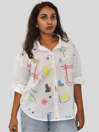 Ditzy Painted Oversized Shirt