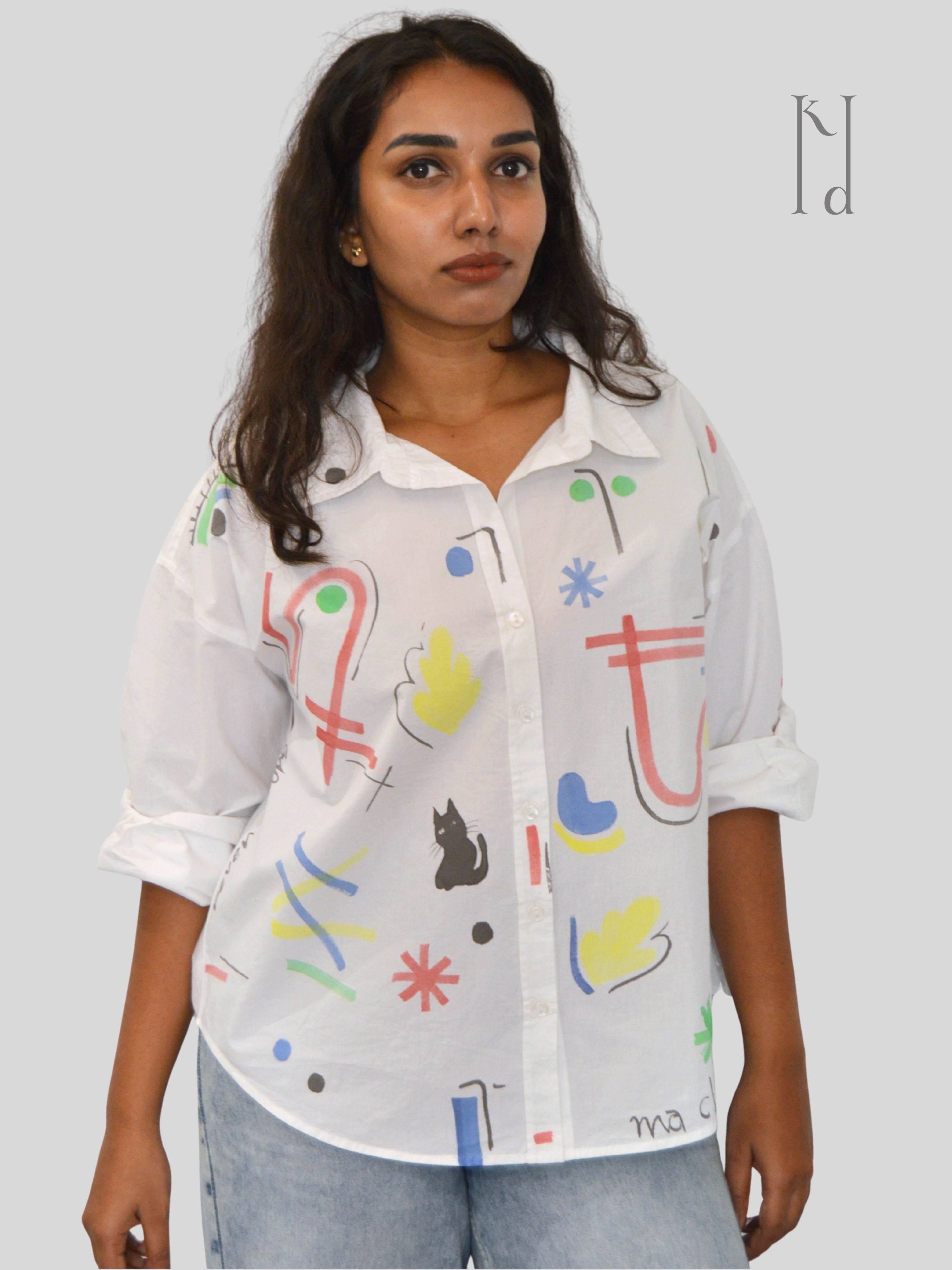Ditzy Painted Oversized Shirt