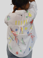 Ditzy Painted Oversized Shirt