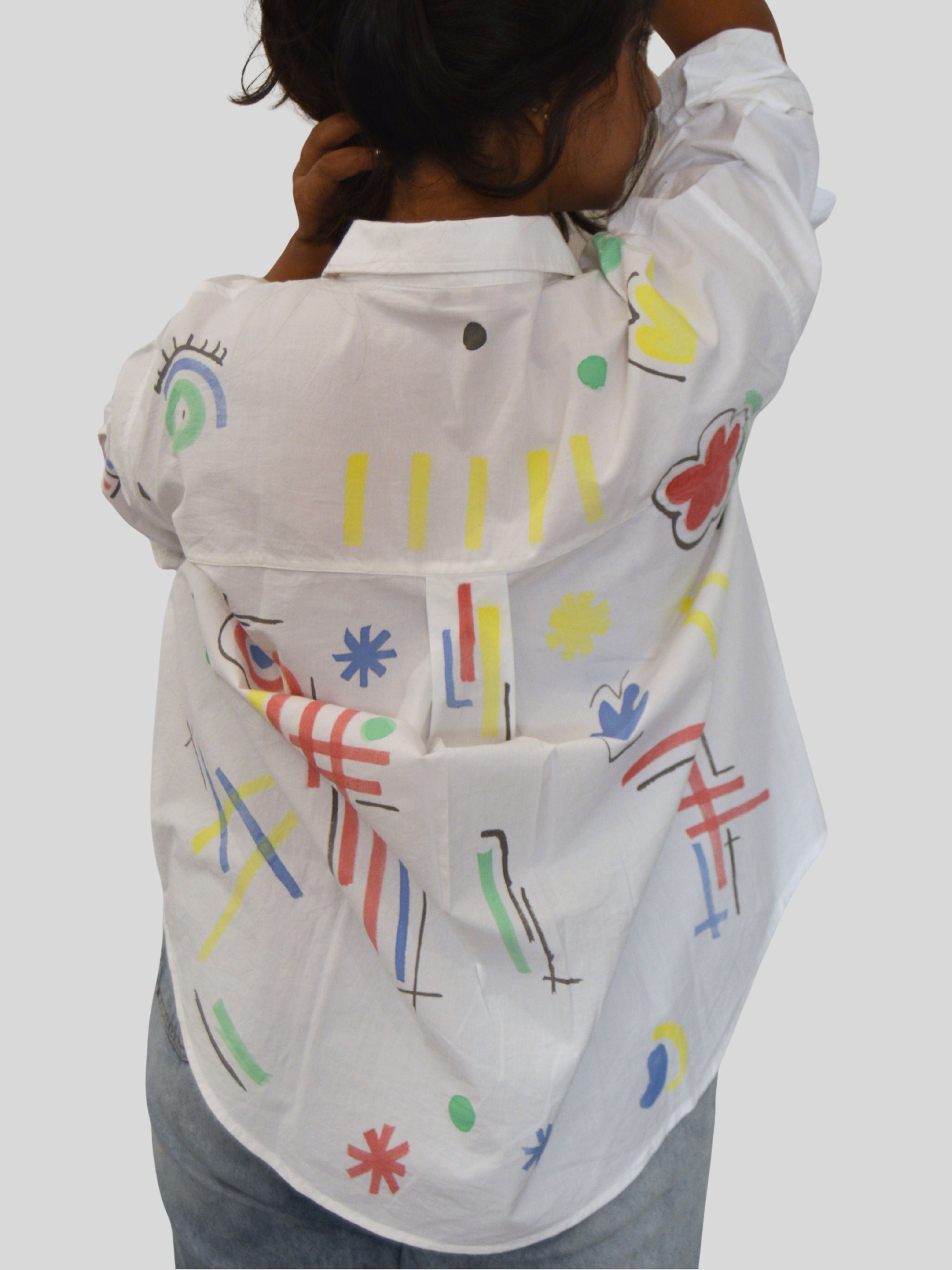 Ditzy Painted Oversized Shirt