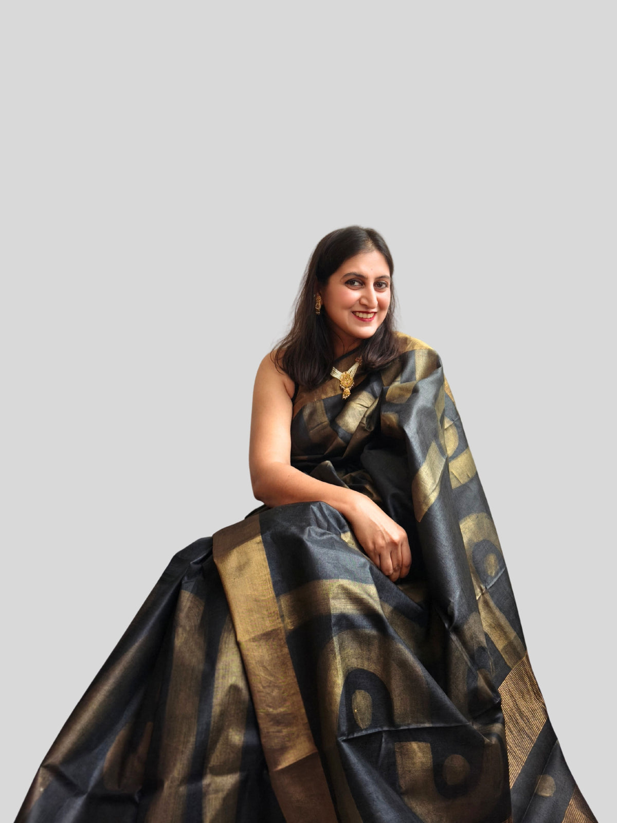 Sona Painted Tussar Saree