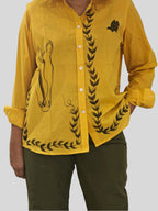 Fire Horse Painted Mul Cotton Shirt