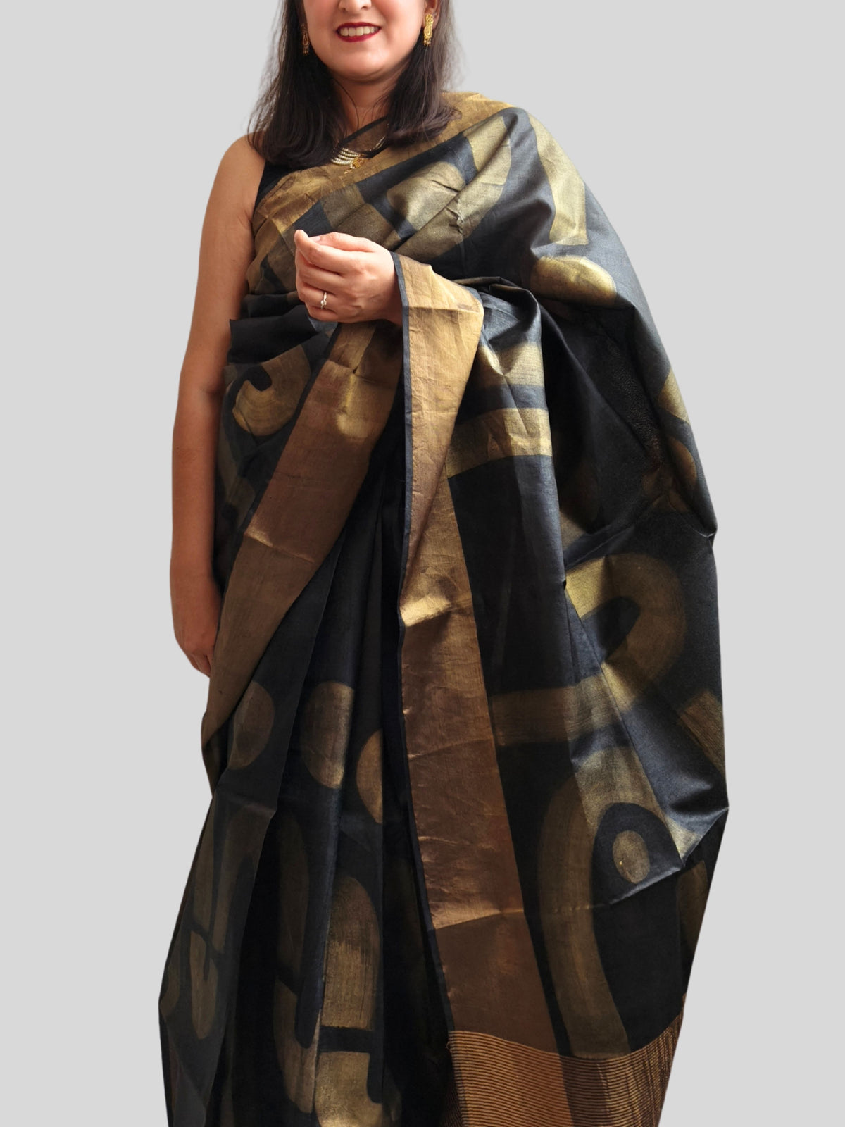 Sona Painted Tussar Saree