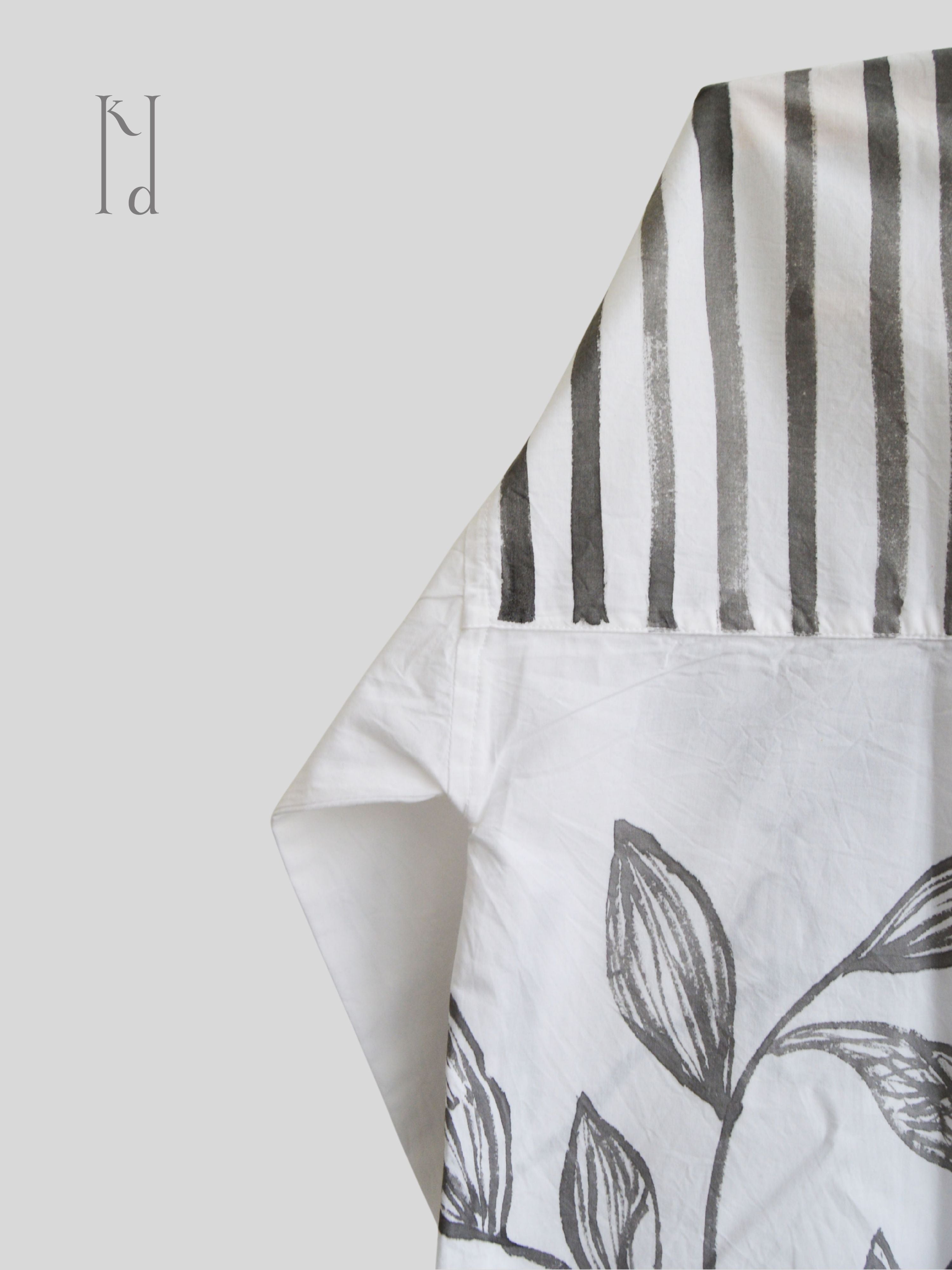 Wilted Florals Painted Oversized Shirt