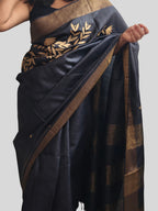 Kalli Applique Tussar Saree