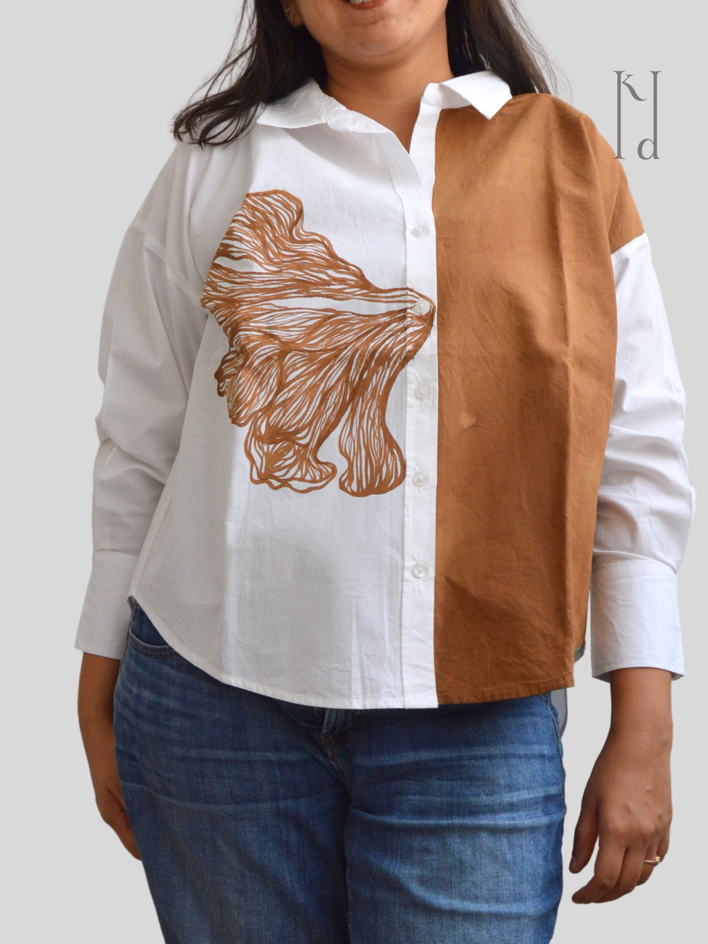 Autumn Painted Oversized Shirt