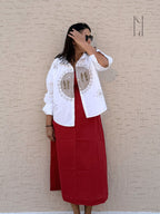 Dhokra Painted Oversized Shirt