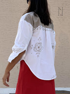 Dhokra Painted Oversized Shirt