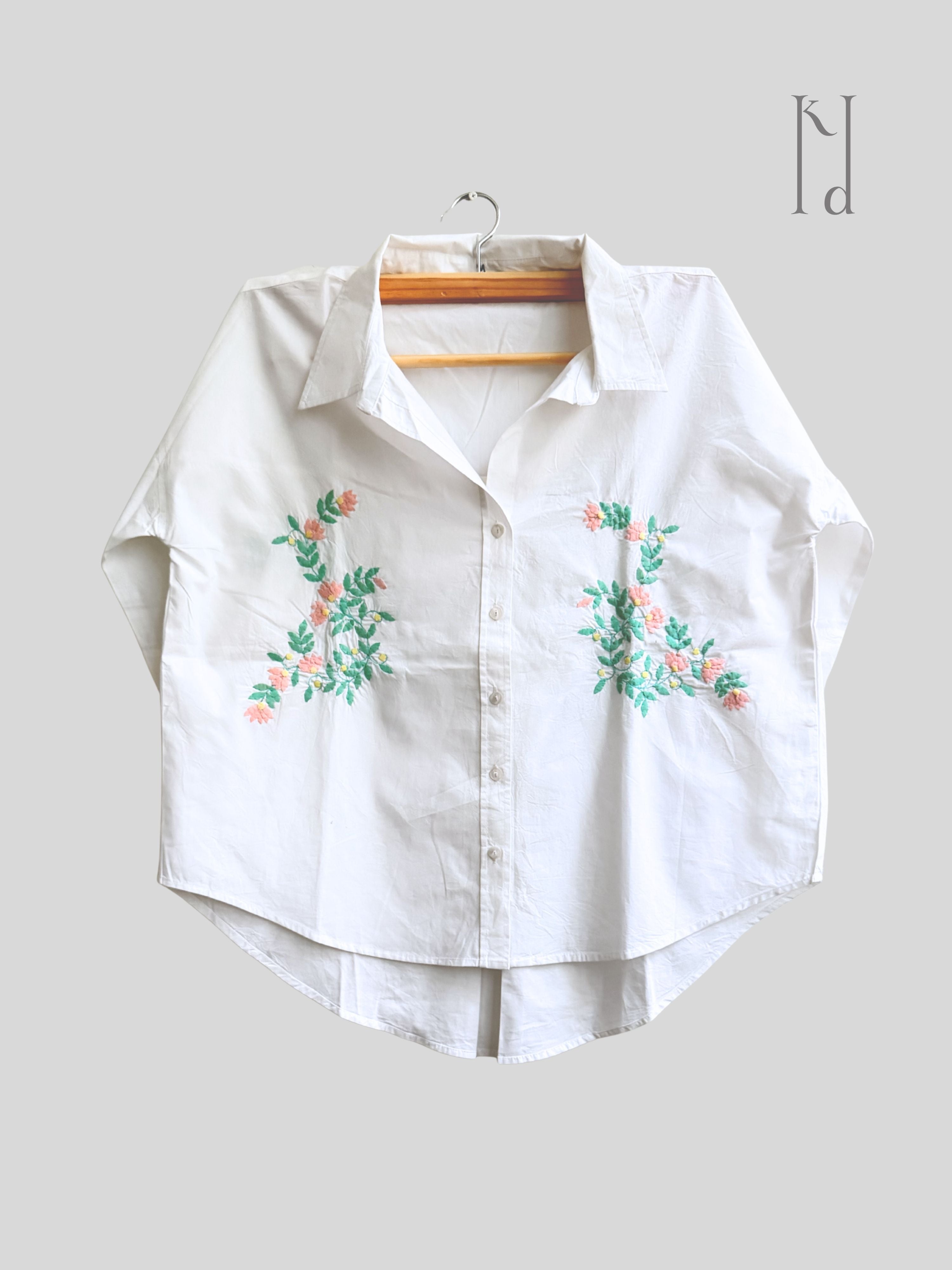 Maheen Applique Oversized Shirt
