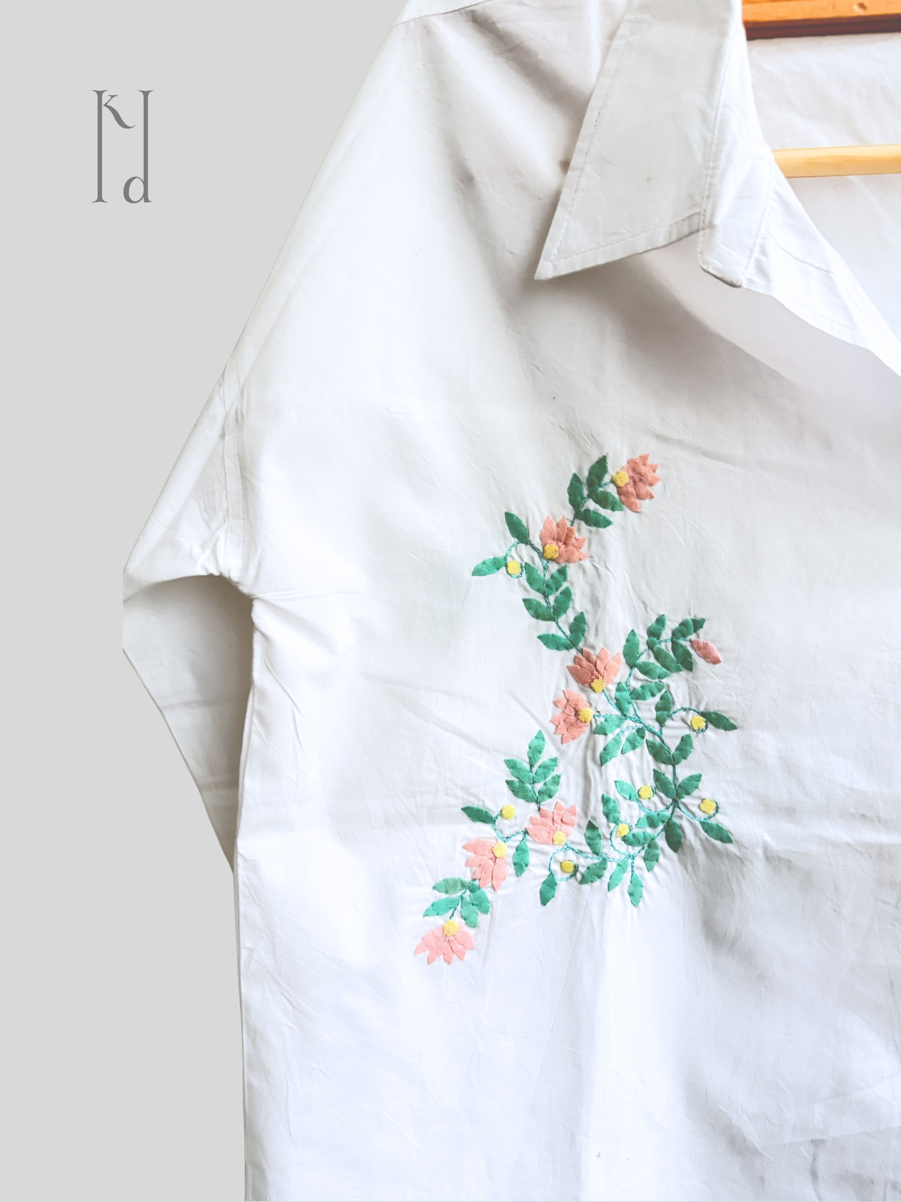Maheen Applique Oversized Shirt