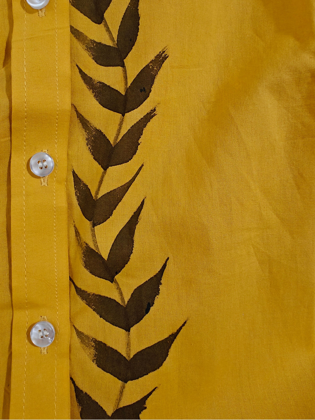 Fire Horse Painted Mul Cotton Shirt