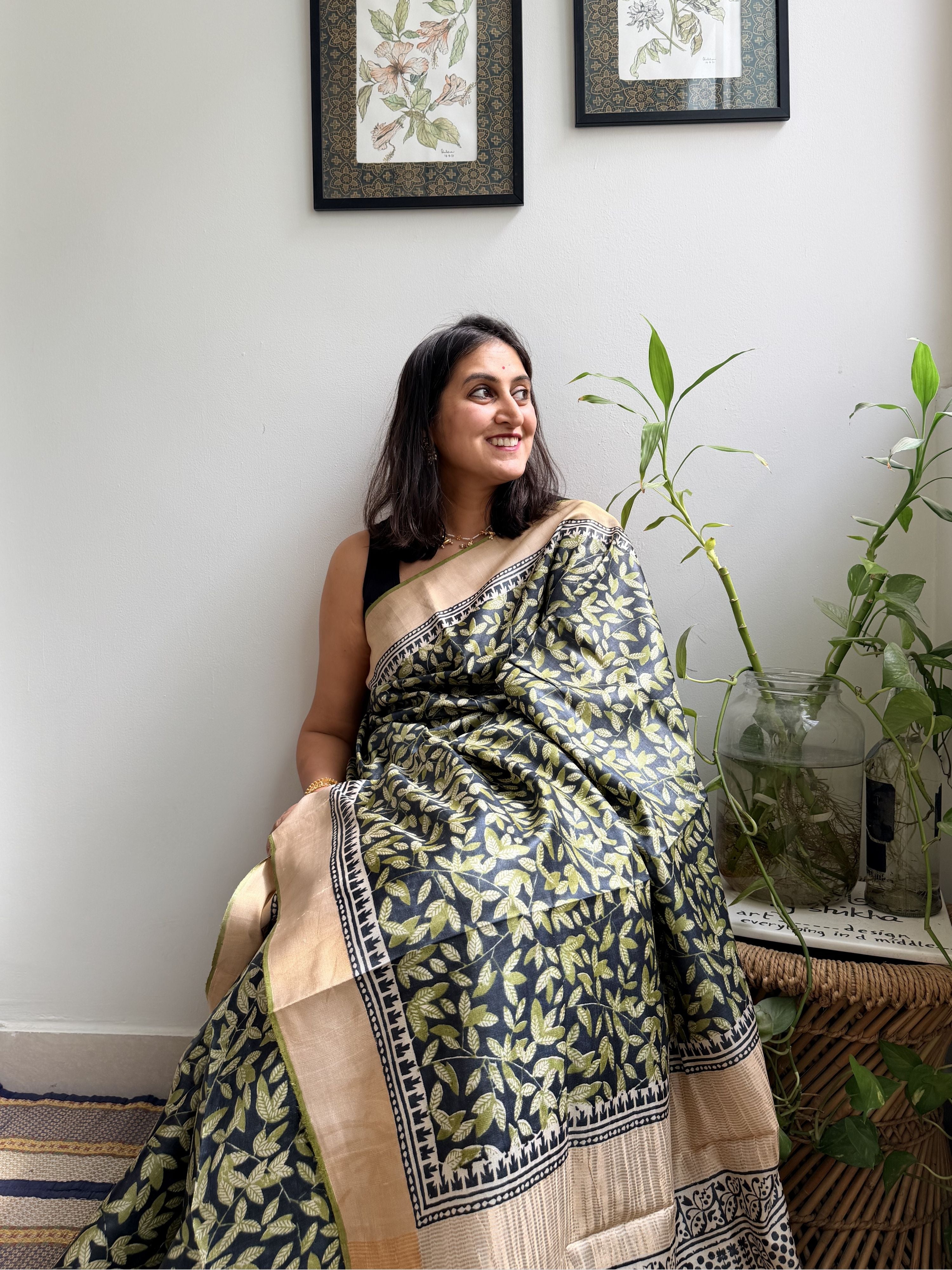 Raat Rani Tussar Saree