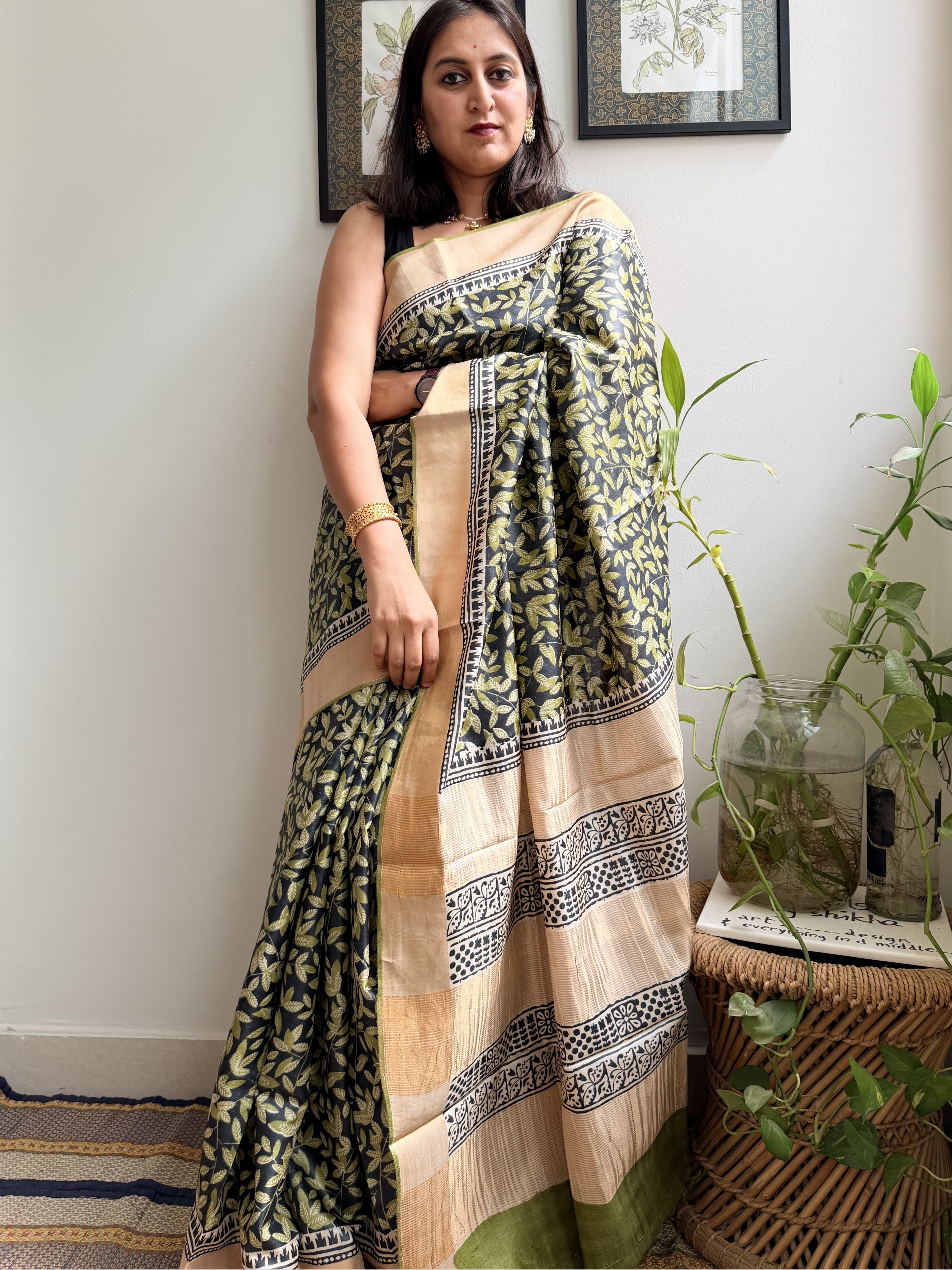 Raat Rani Tussar Saree