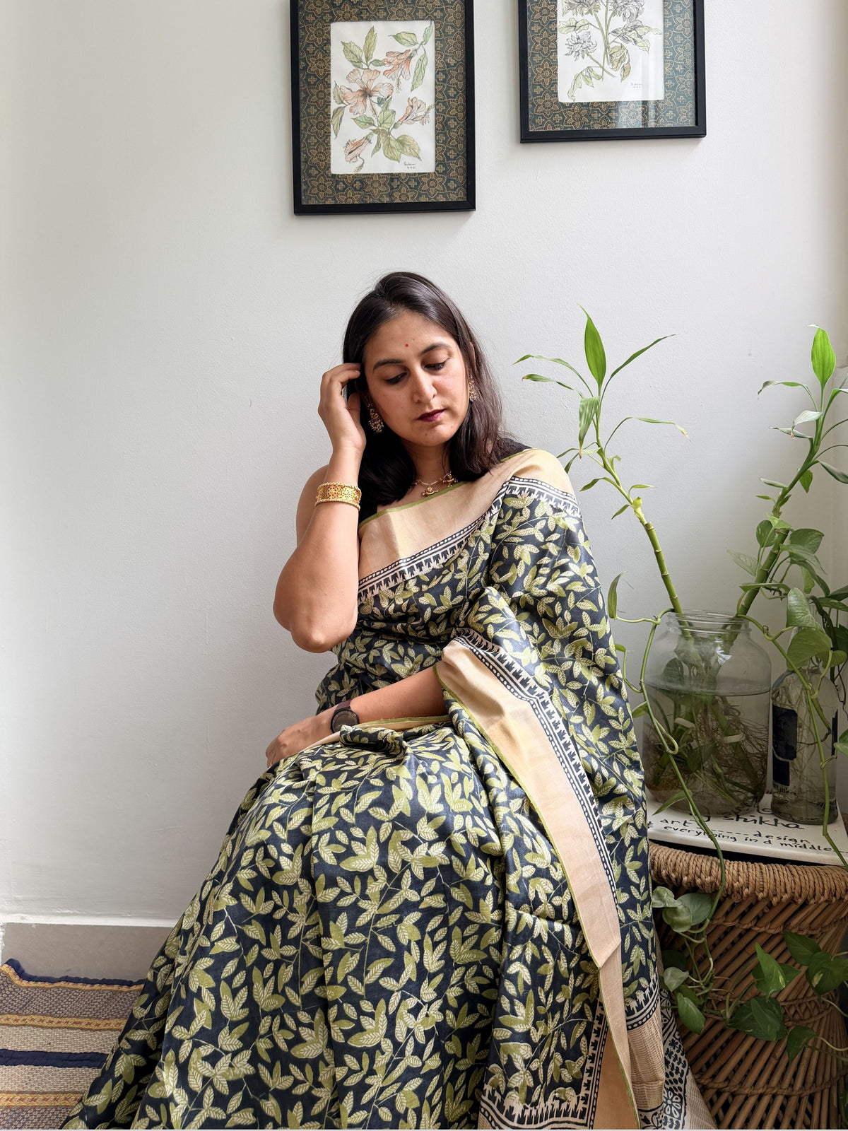 Raat Rani Tussar Saree