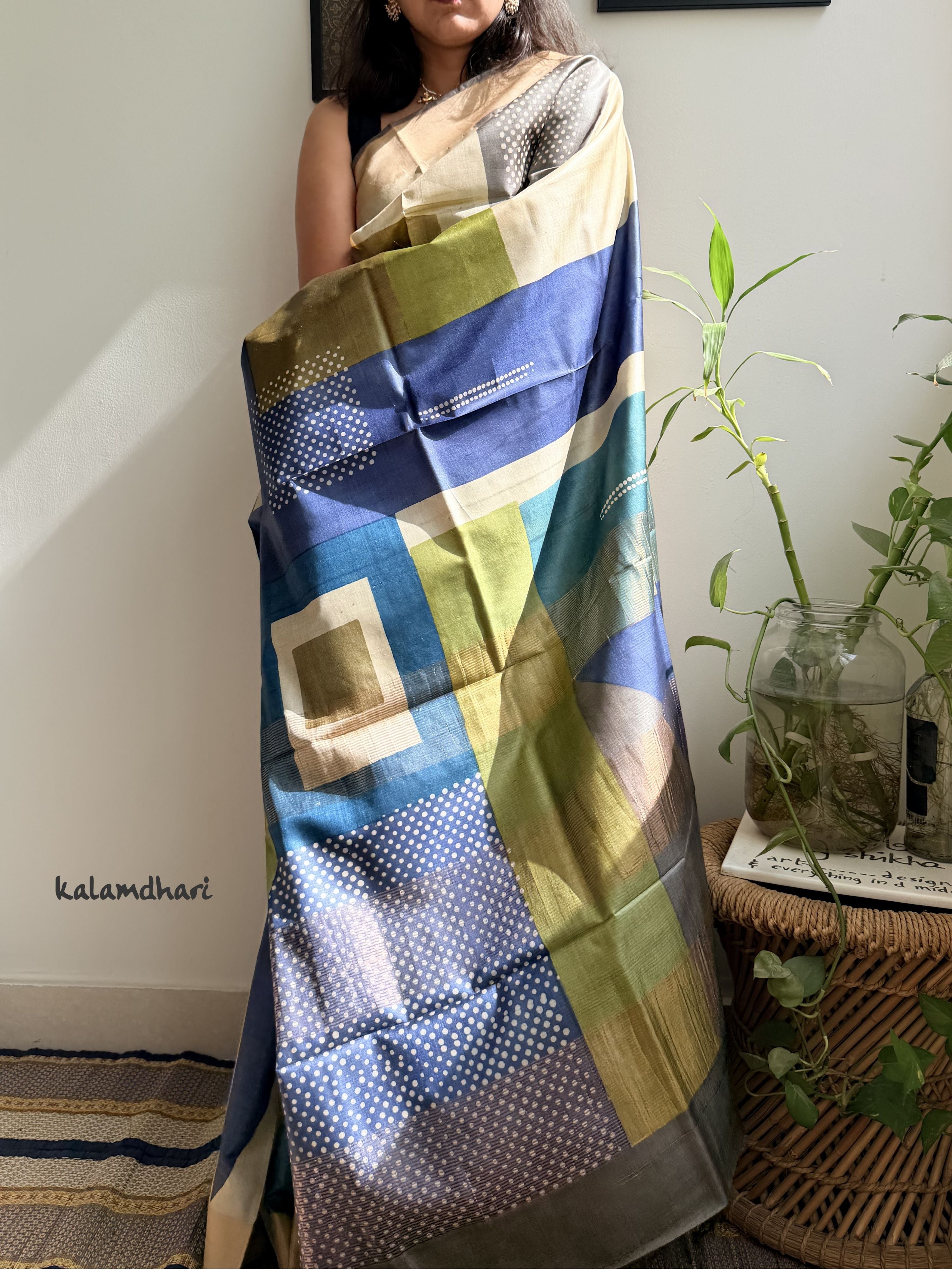 Jyamiti Painted Kosa Saree