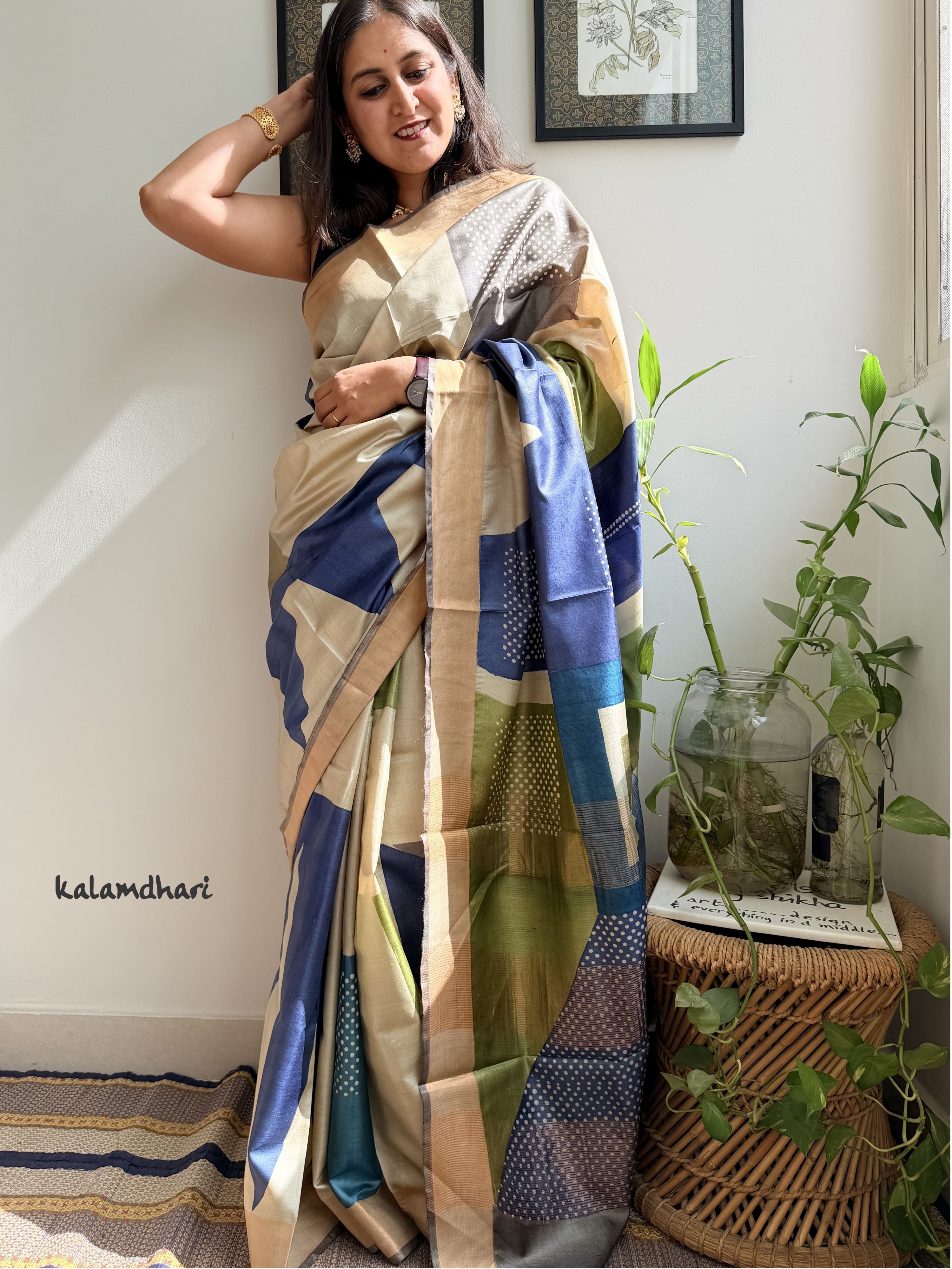 Jyamiti Painted Kosa Saree