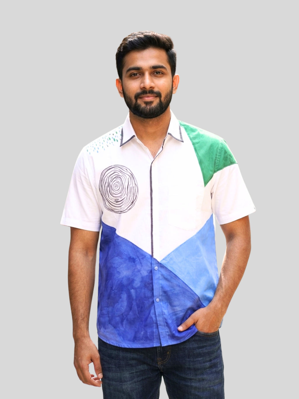 Jyamiti Painted Half Shirt