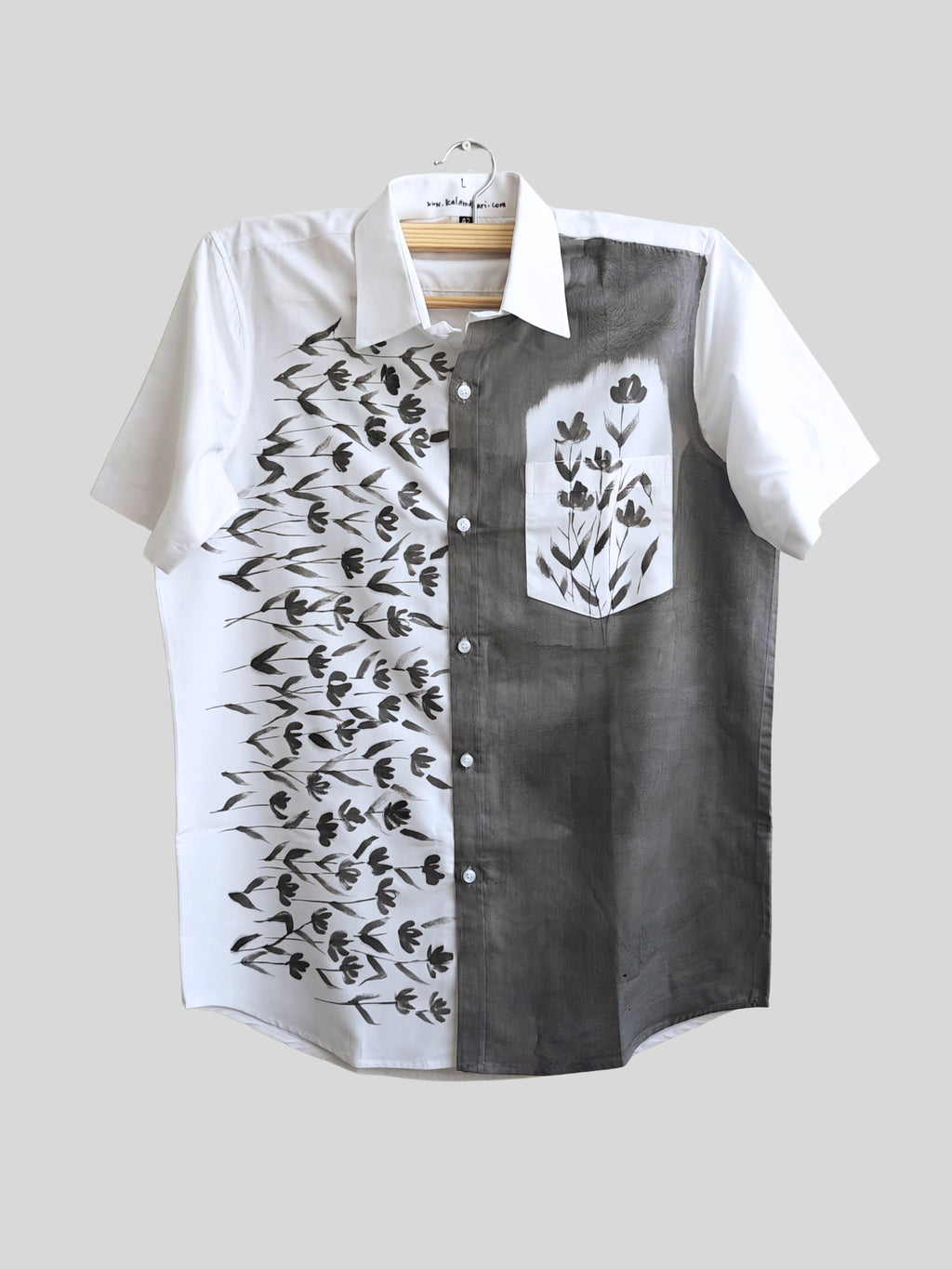 Black Phool Half Shirt