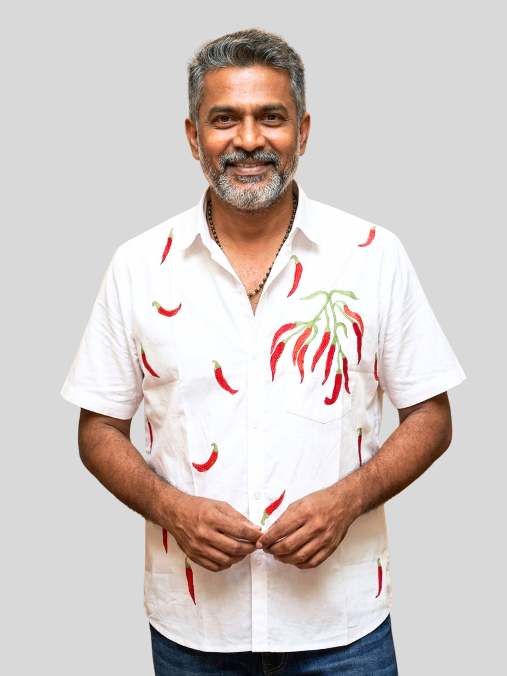 Mirchi Painted Half Shirt