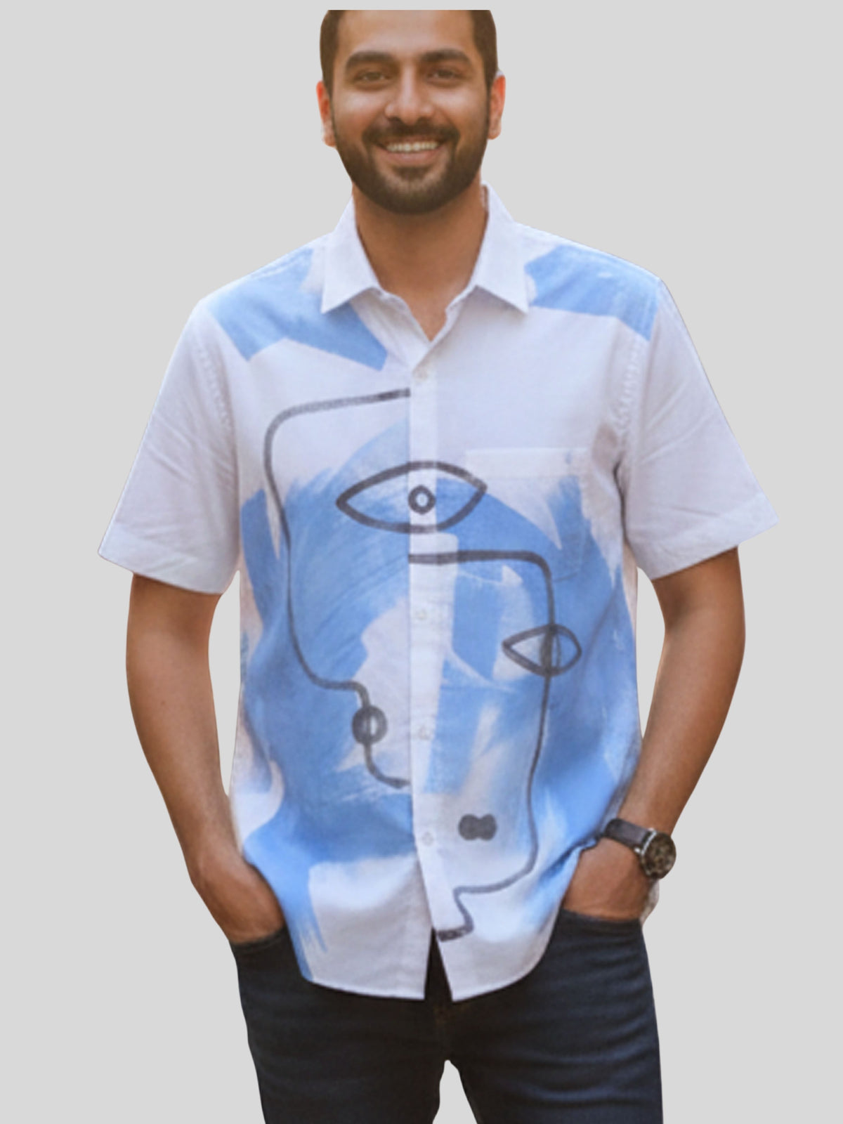 Freedom Painted Half Shirt