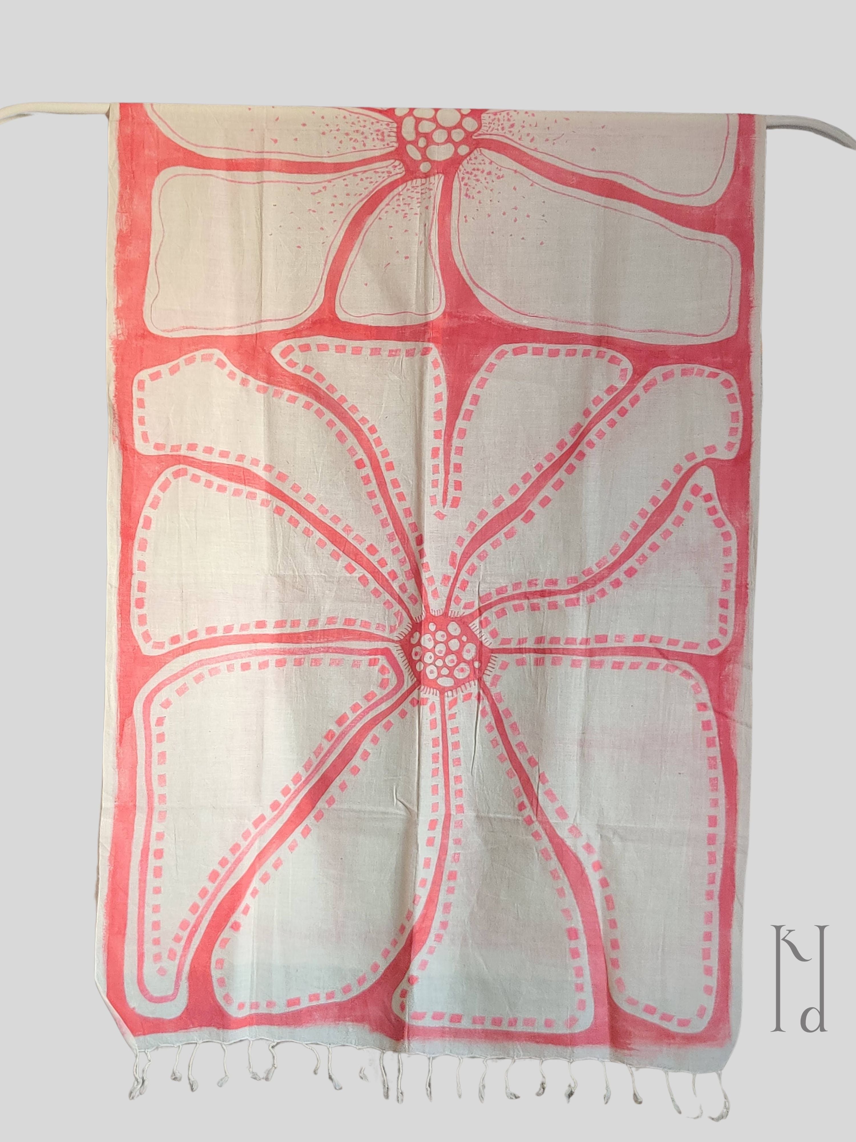 Bindiya Muslin Cotton Painted Stole