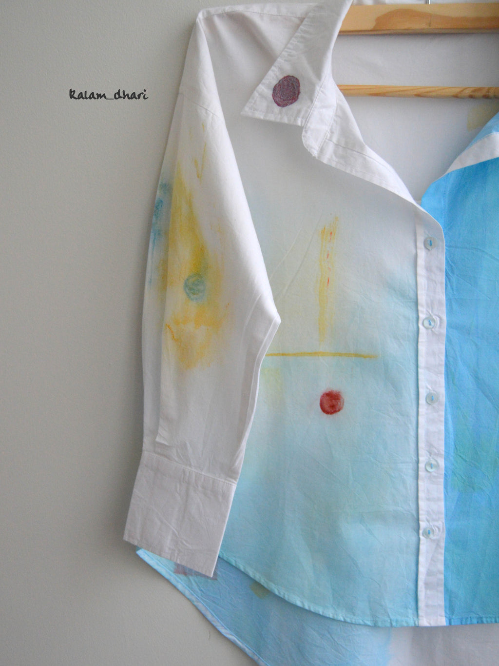 Gaitonde inspired Painted Oversized Shirt
