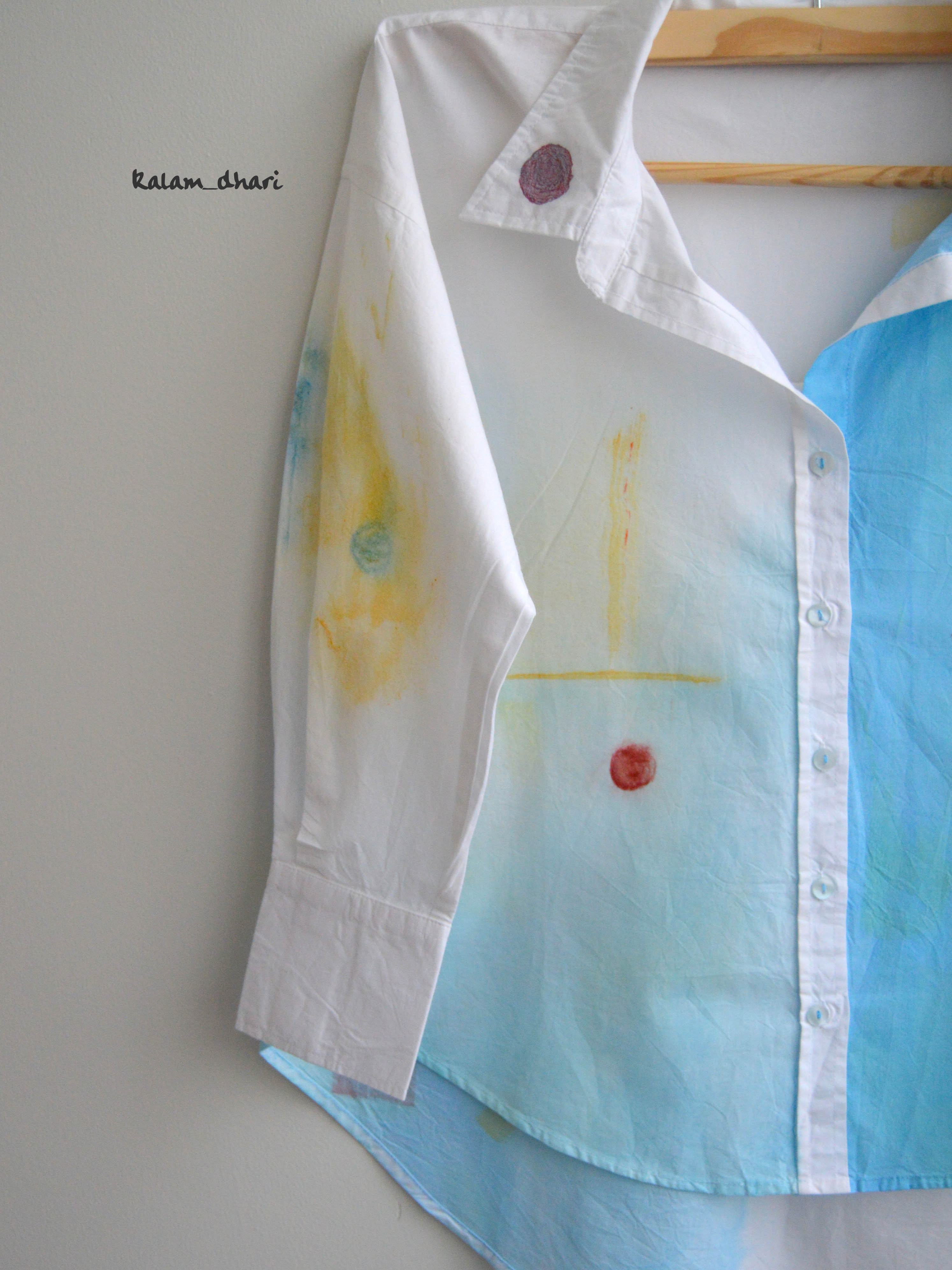 Gaitonde inspired Painted Oversized Shirt