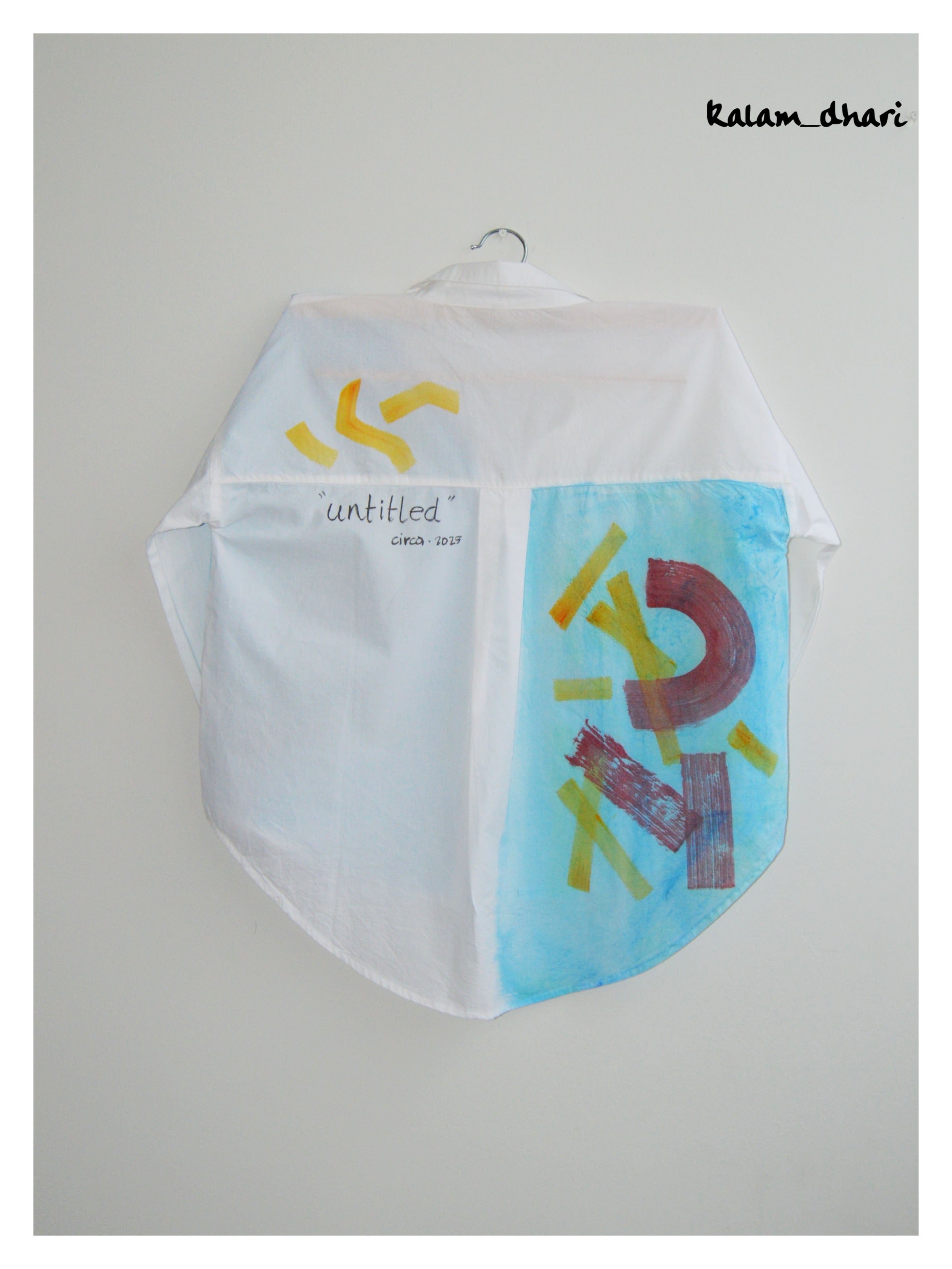 Gaitonde inspired Painted Oversized Shirt