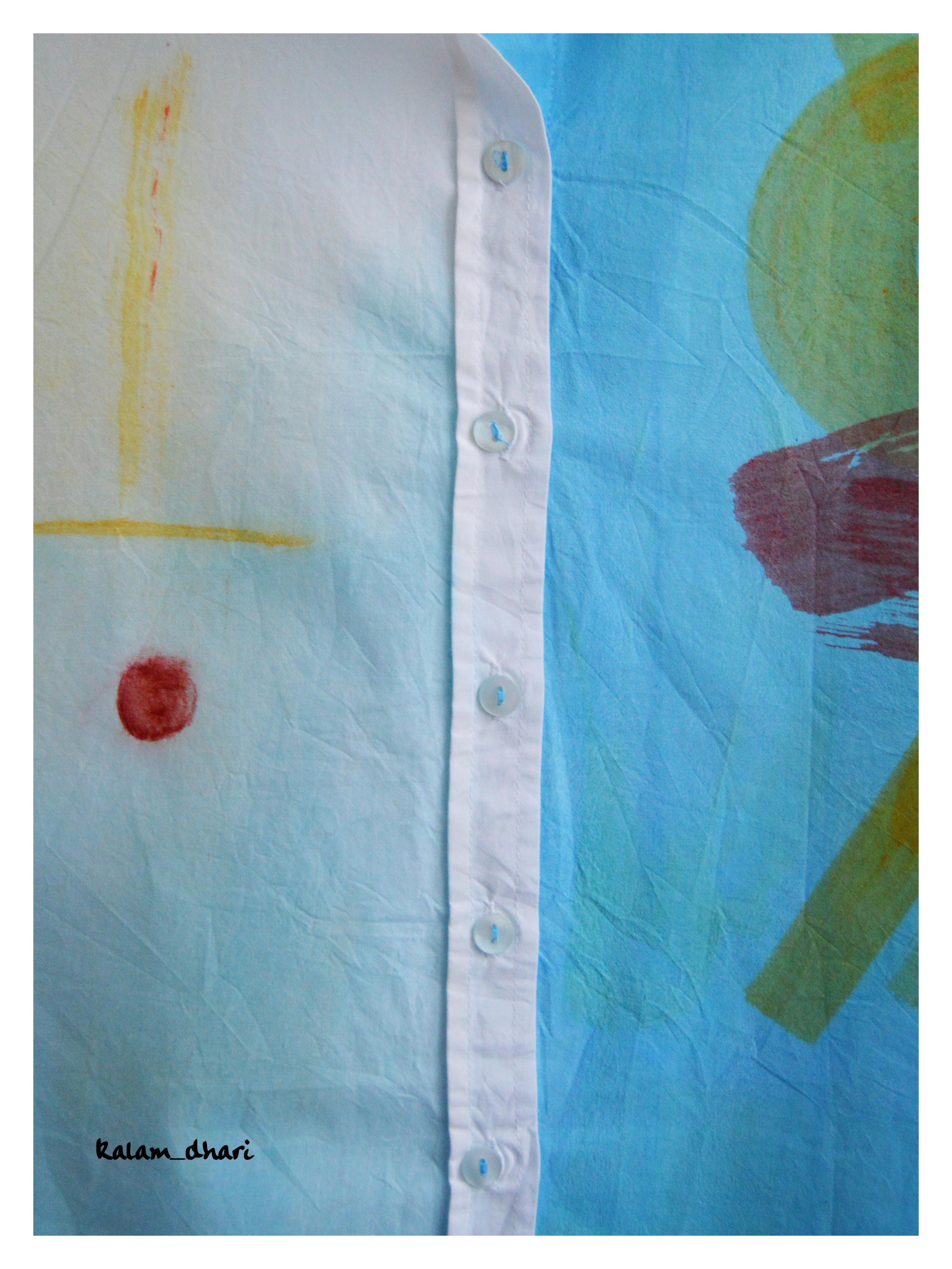 Gaitonde inspired Painted Oversized Shirt