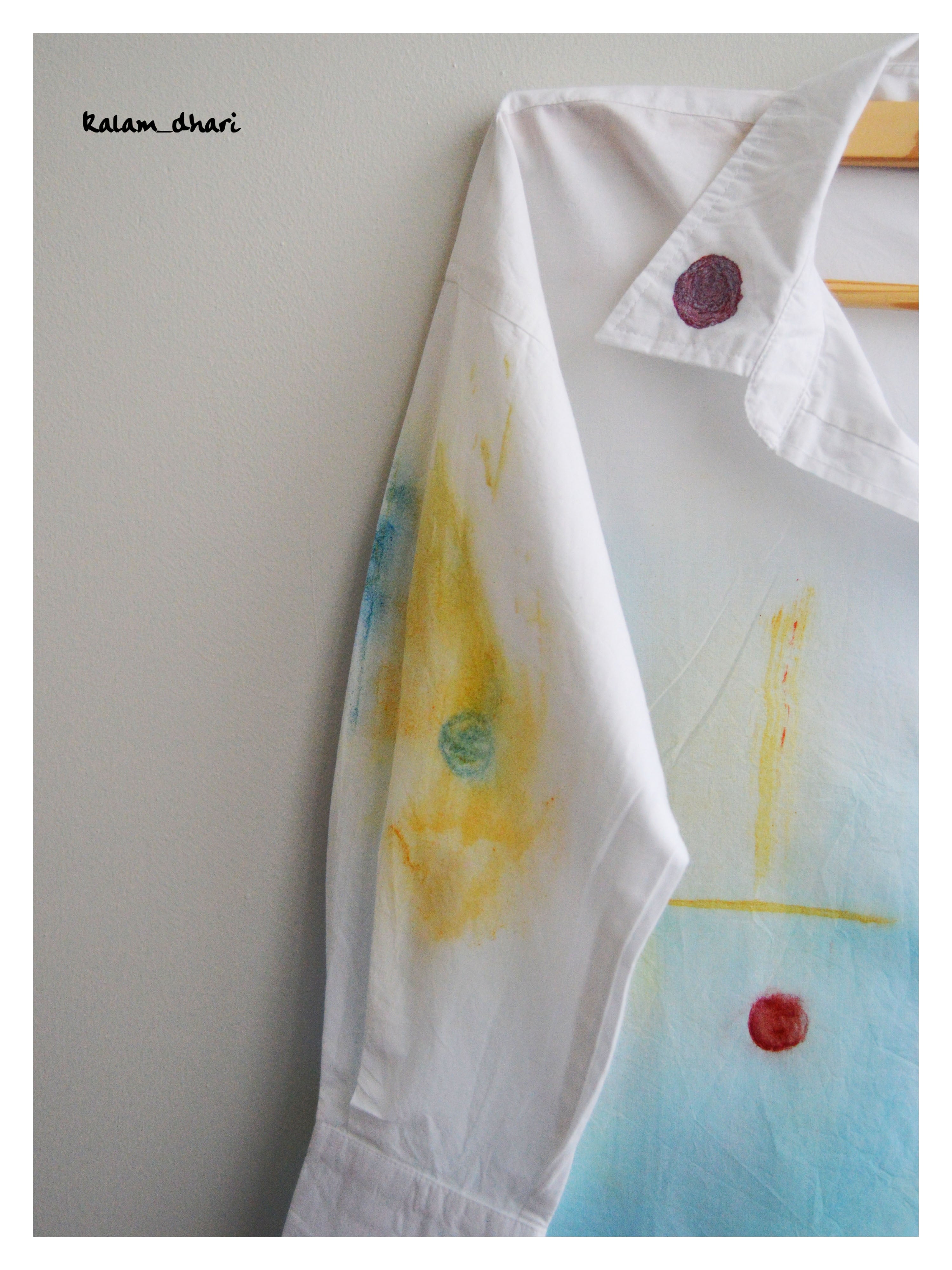 Gaitonde inspired Painted Oversized Shirt