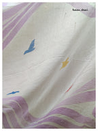 Vaayu Painted Cotton Saree- Lavender