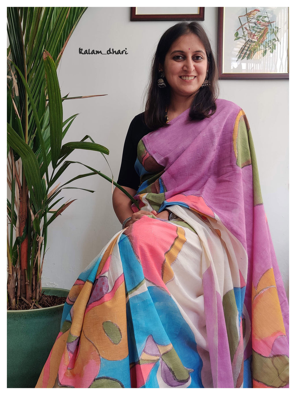 KalaKriti Painted Cotton Saree