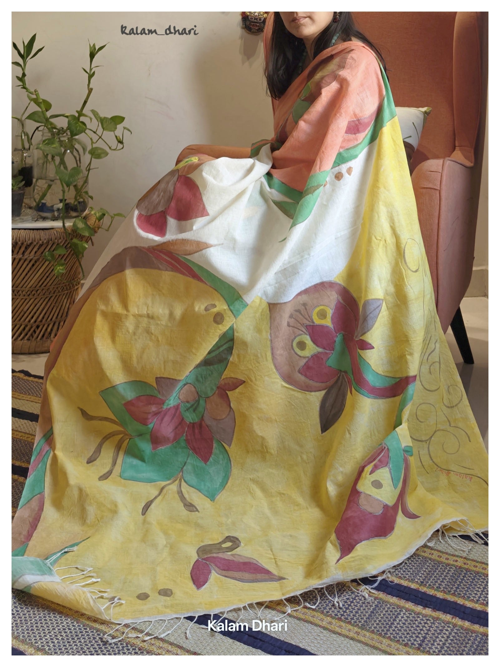 Vanya Painted Cotton Saree