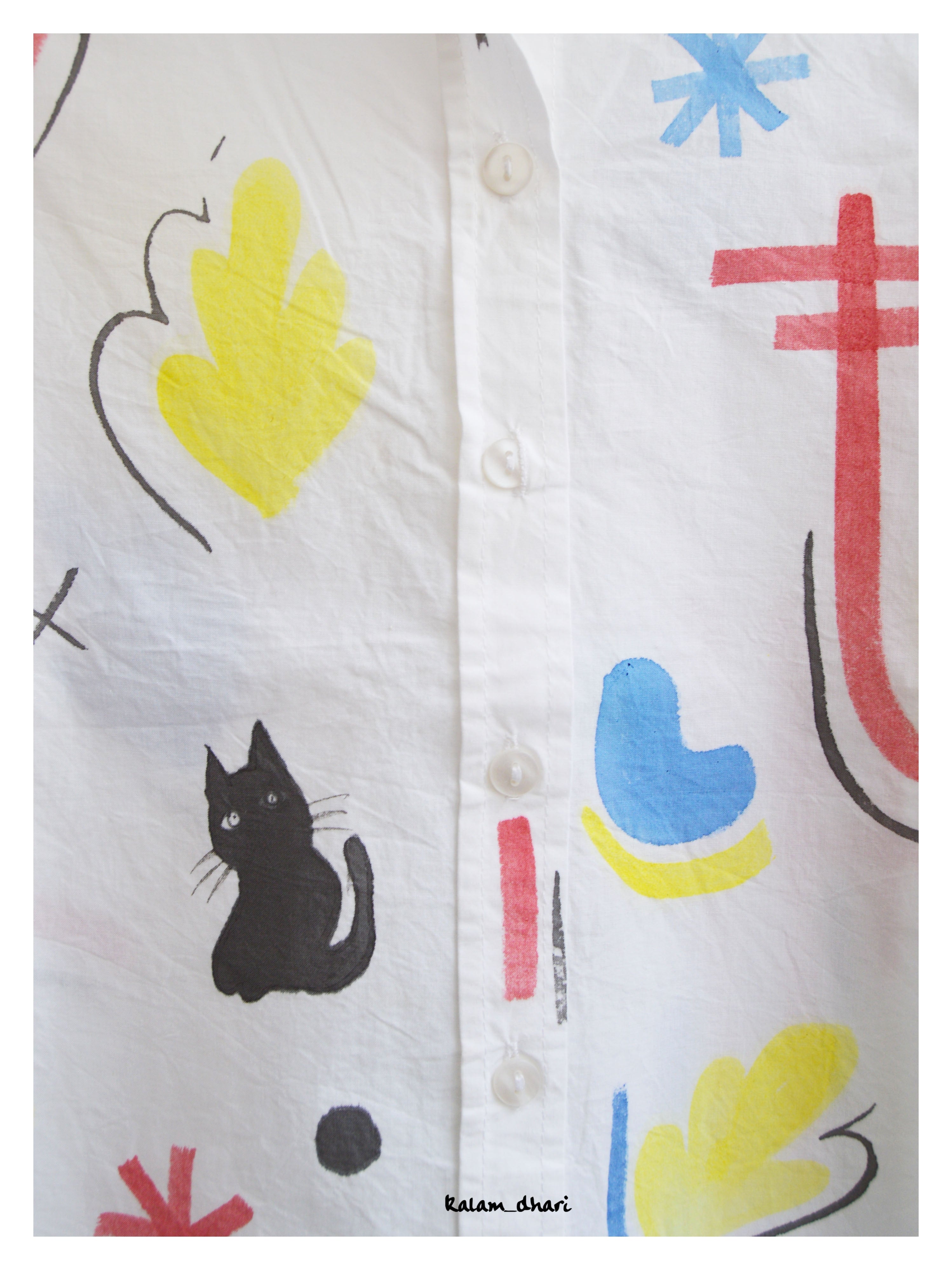 Ditzy Painted Oversized Shirt